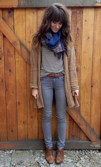 16 Cool Outfits With Grey Skinny Jeans For This Fall - Styleoholic