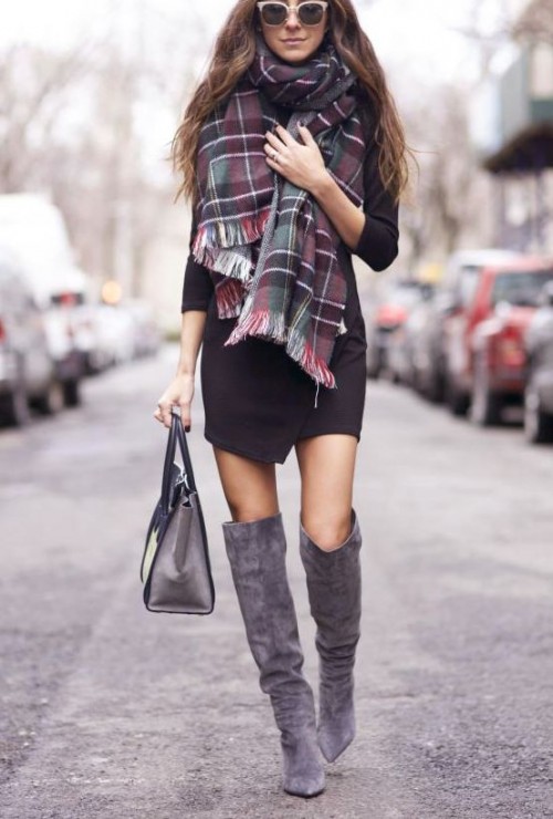 17 Stylish And Sexy Work Looks With High Boots - Styleoholic