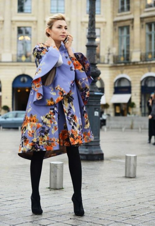 Lovely Floral Overcoats To Wear This Fall