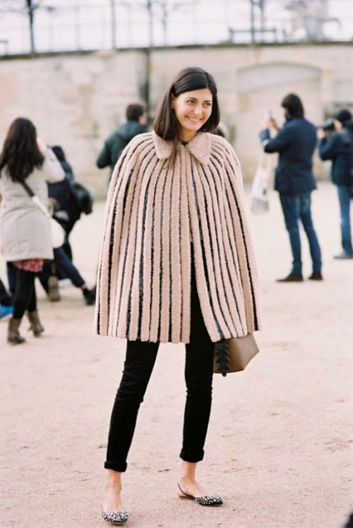 Stylish And Warm Ways To Wear A Cape This Fall