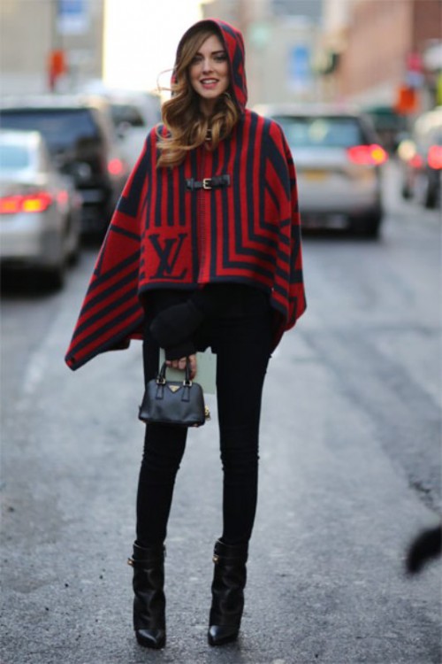 Stylish And Warm Ways To Wear A Cape This Fall