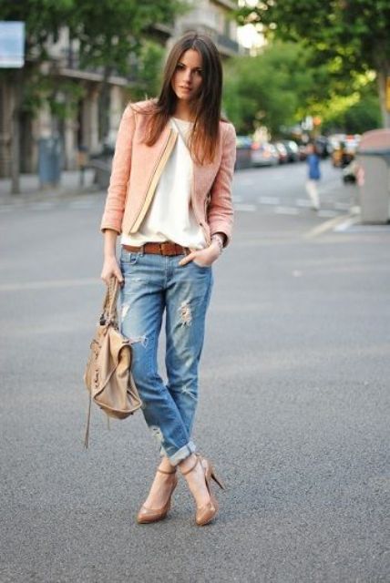 Fashionable Casual Fall Outfits With Cropped Jackets