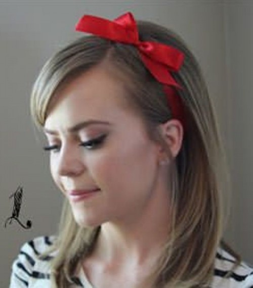 15 Incredibly Easy Hairstyles With A Ribbon For Every Day