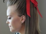 15 Incredibly Easy Hairstyle With Ribbon For Every Day 4