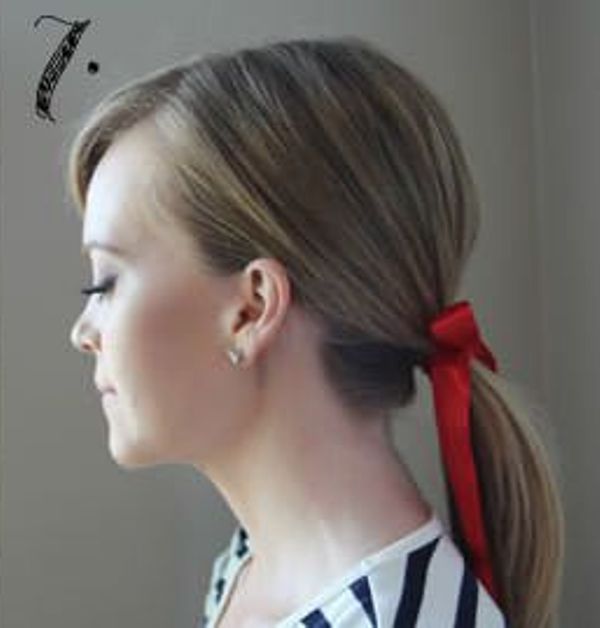 Incredibly Easy Hairstyle With Ribbon For Every Day 7