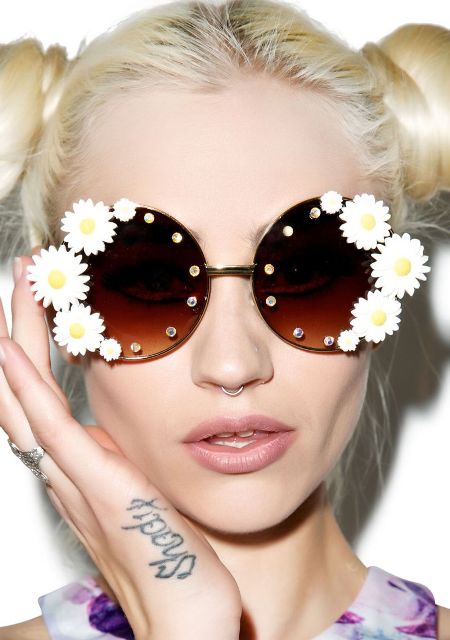 Picture Of Romantic Flower Sunglasses For Summer 14