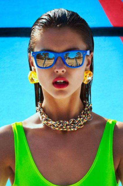 Sexy Bright Framed Sunglasses For Summer