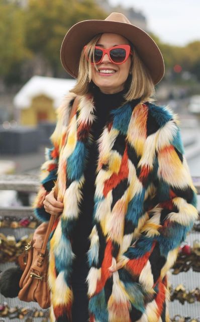 Colored Fur Coats For Fall And Winter