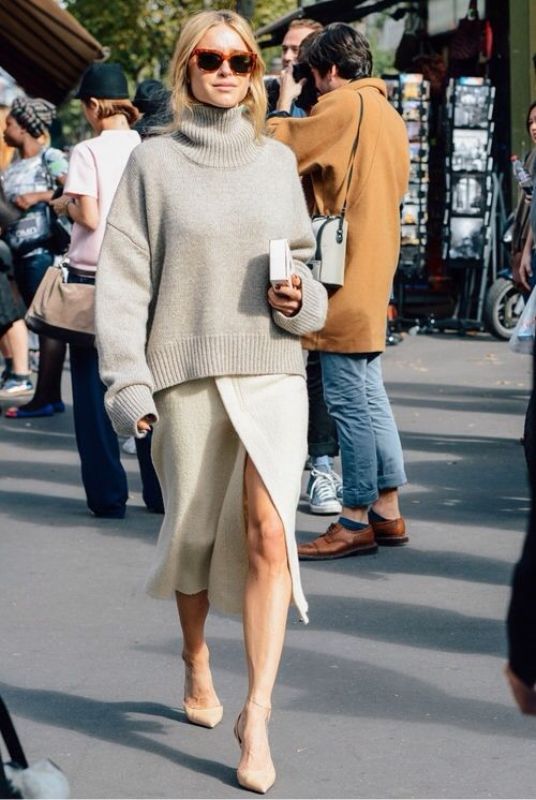 Beautiful sweater and skirt combinations for fall  8