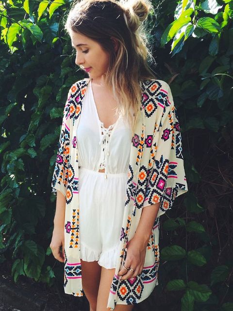 Cool Outfits With A Kimono Jacket For This Summer
