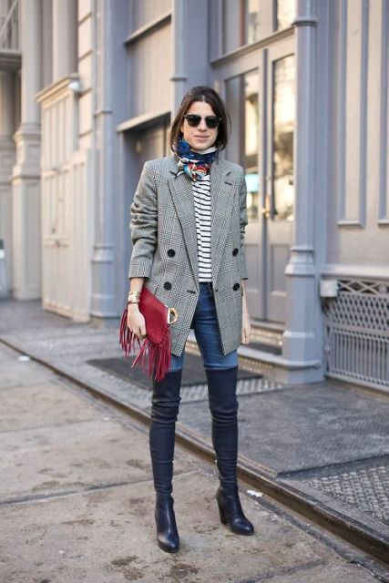 Sexy Fall Outfits With Thigh High Boots To Try This Season