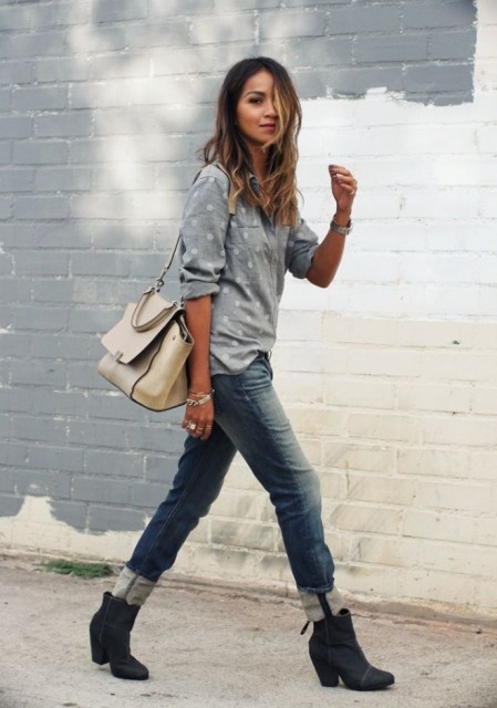 Awesome Ways To Wear Cuffed Jeans