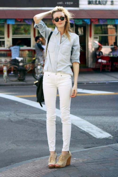 Awesome Ways To Wear White Jeans This Summer