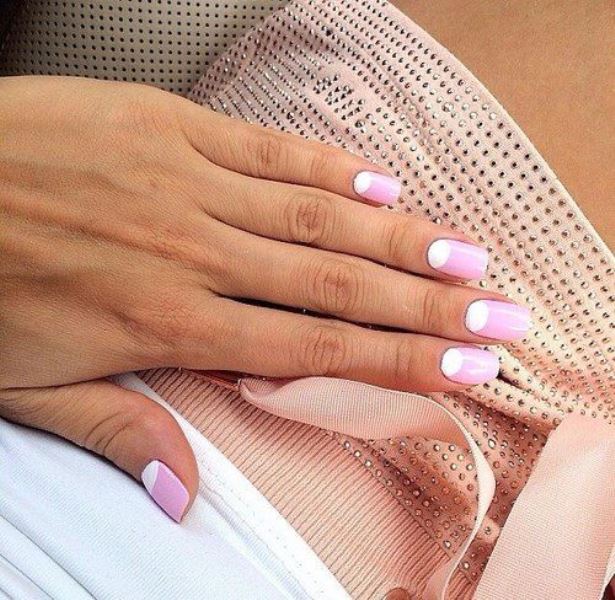 Prettiest ways to wear pink nails now  19