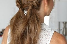 double Dutch fishtail braids with some locks and waves down are amazing for a fresh and cute look