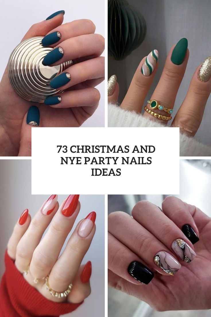 73 Christmas And NYE Party Nails Ideas