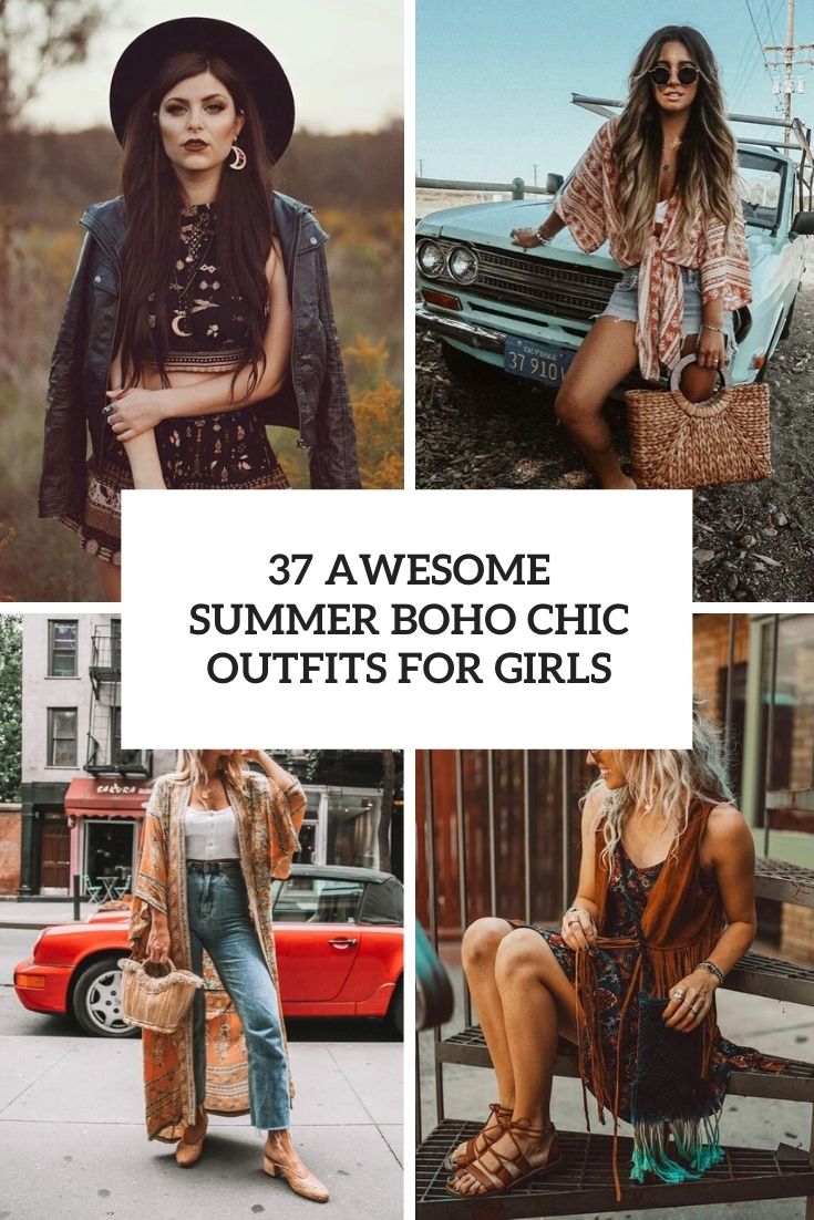 awesome summer boho chic outfits for girls cover