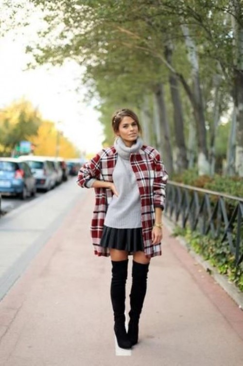 Stylish Oversized Turtleneck Sweater Looks