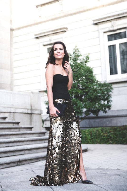 Best Ways To Rock Sequin Maxi Skirt This Holiday Season