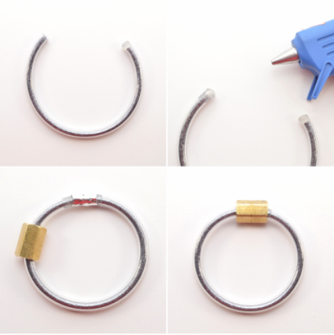 Simple DIY Vinyl And Hardware Bracelet