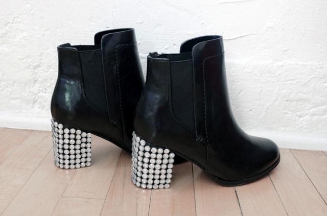 Picture Of Sparkling DIY Bejeweled Boots 6
