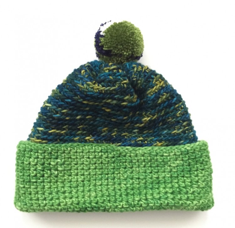 DIY Crochet Alpine Pom Pom Hat For Winter