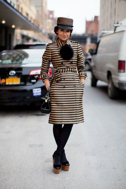Awesome Striped Coats For Ladies