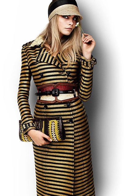 Awesome Striped Coats For Ladies