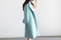 17 Charming Mint Coats For This Season10
