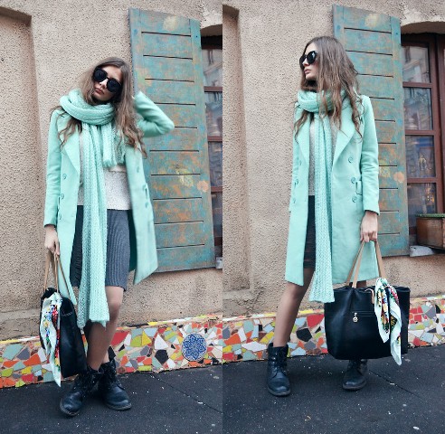 Charming Mint Coats For This Season