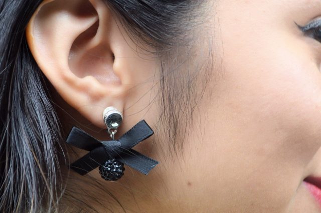 Elegant DIY Bow And Crystal Drop Earrings