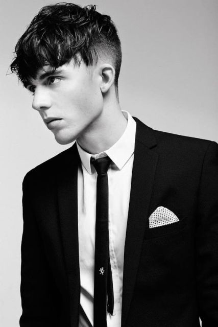 Picture Of Angular Fringe Hairstyle Ideas For Men 3