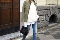 16 Green Army Jacket Outfits For Stylish Girls2