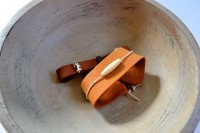 Simple DIY Faux Leather Cuff For Men