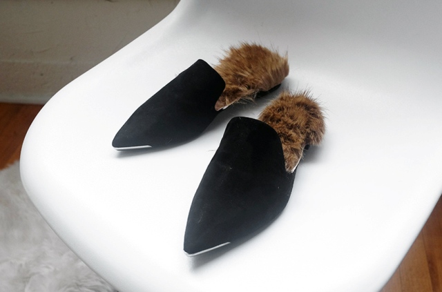 Unique DIY Gucci Inspired Fur Slip Ons