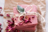 rosewater pink clay soap