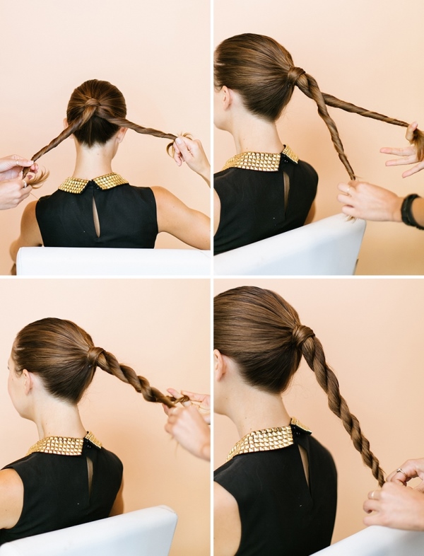 Sophisticated And Trendy DIY Twisted Ponytail To Try