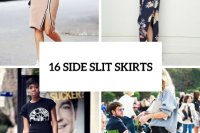 16 Feminine Side Slit Skirt Ideas 17