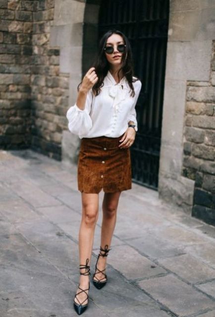 Picture Of Outfit Ideas With Lace Up Flats For This Season 12