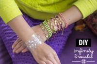 Colorful DIY Infinity Beaded Bracelet 4