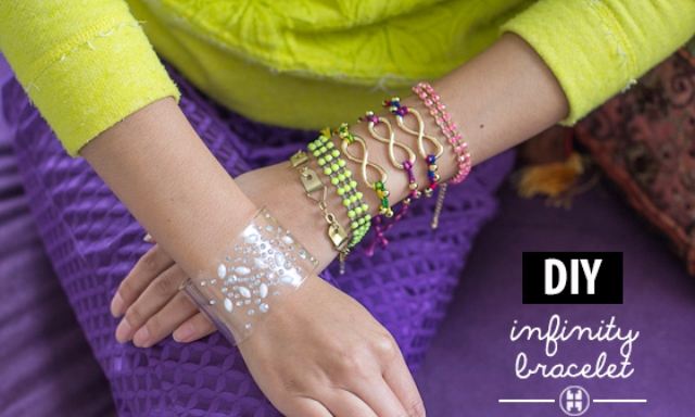 Colorful DIY Infinity Beaded Bracelet