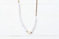 DIY Oversized Monogram Pearl Necklace To Make 10