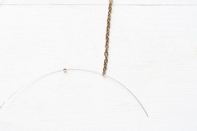 DIY Oversized Monogram Pearl Necklace