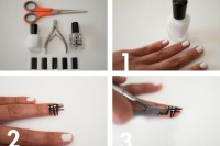 Easy-To-Make DIY Louis Vuitton Inspired Check Nail Art 5