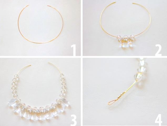Eye Catching DIY Clear Ombre Necklace