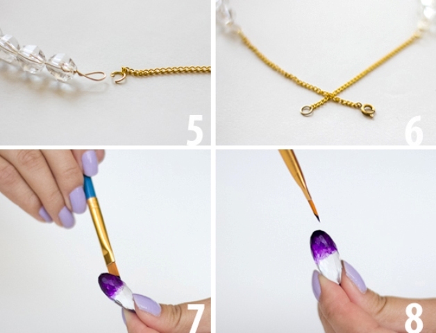 Eye Catching DIY Clear Ombre Necklace