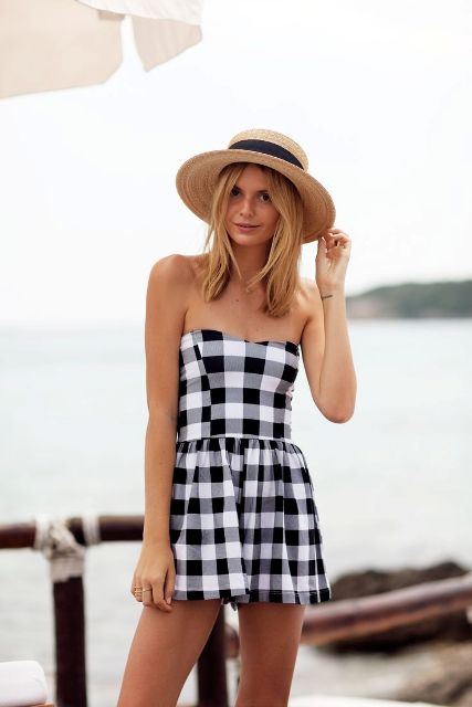 Outfit Ideas With Straw Hats For Summer