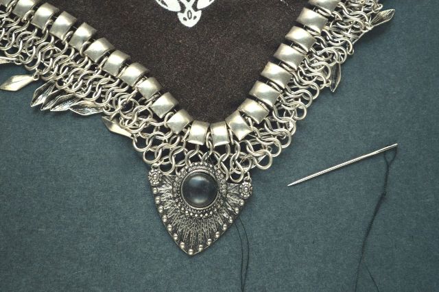 Stunning DIY Bandanna Metal Necklace