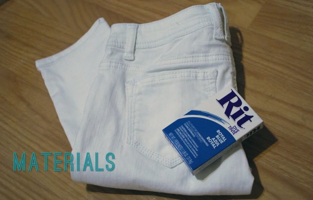 Stylish DIY Dye Ombre White Jeans
