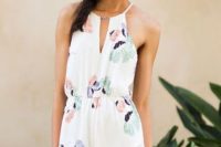Summer look with romper and hat